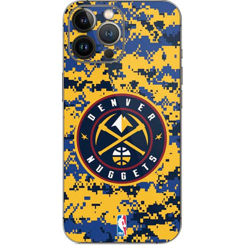 NBA Denver Nuggets Digi Camo iPhone 15 Pro Max Skin