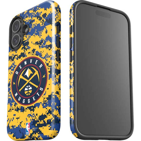NBA Denver Nuggets Digi Camo iPhone 16 Impact Case