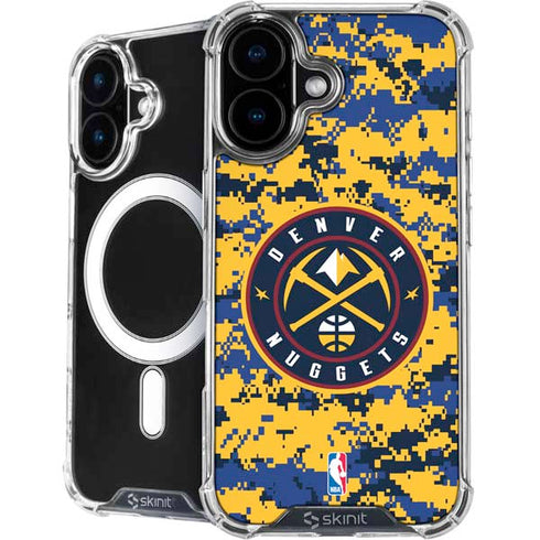 NBA Denver Nuggets Digi Camo iPhone 16 MagSafe Case