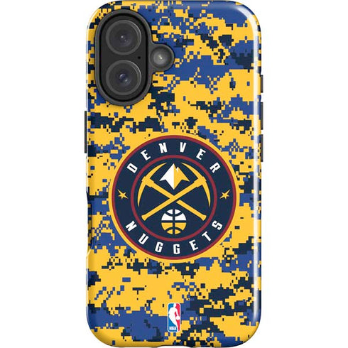 NBA Denver Nuggets Digi Camo iPhone 16 Plus Impact Case