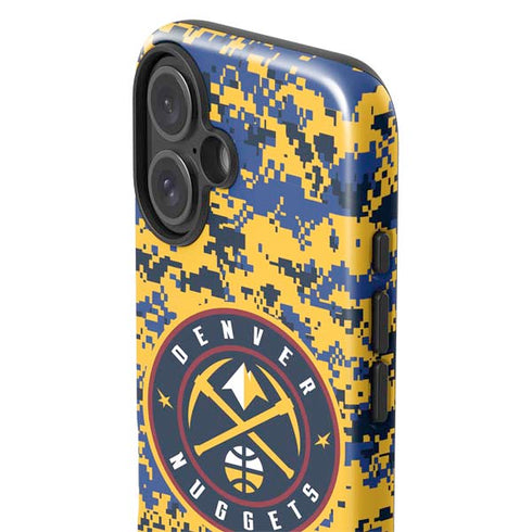 NBA Denver Nuggets Digi Camo iPhone 16 Plus Impact Case