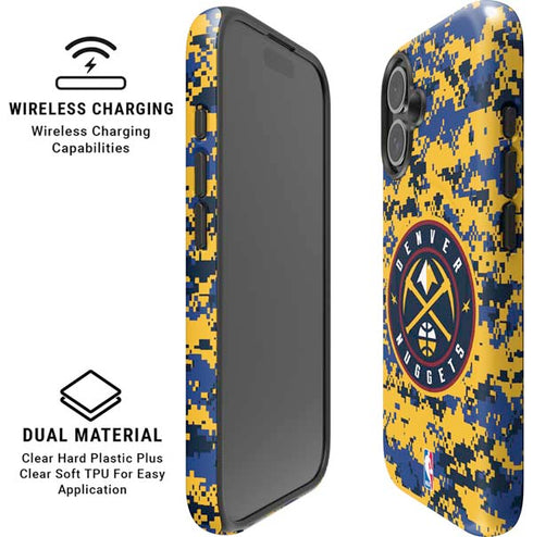 NBA Denver Nuggets Digi Camo iPhone 16 Plus Magsafe Impact Case