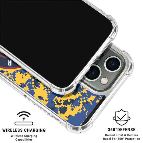 NBA Denver Nuggets Digi Camo iPhone 16 Pro Clear Case