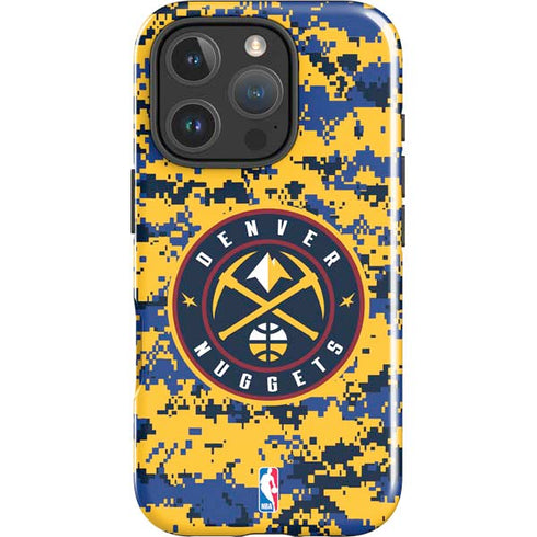 NBA Denver Nuggets Digi Camo iPhone 16 Pro Impact Case