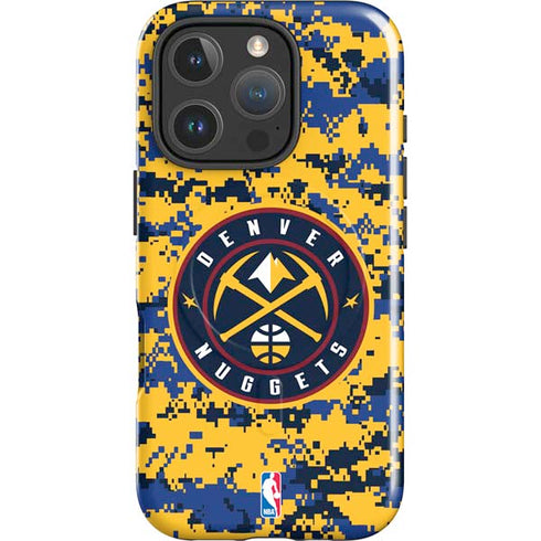 NBA Denver Nuggets Digi Camo iPhone 16 Pro Max Magsafe Impact Case