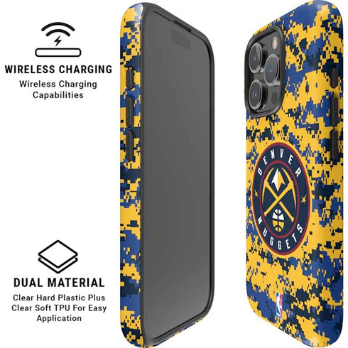 NBA Denver Nuggets Digi Camo iPhone 16 Pro Max Magsafe Impact Case