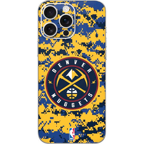NBA Denver Nuggets Digi Camo iPhone 16 Pro Max Skin