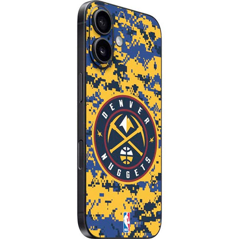 NBA Denver Nuggets Digi Camo iPhone 16 Skin