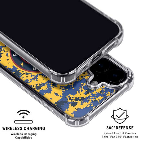 NBA Denver Nuggets Digi Camo iPhone 17 Clear Case
