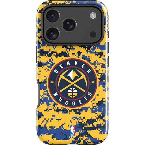 NBA Denver Nuggets Digi Camo iPhone 18 Pro Impact Case