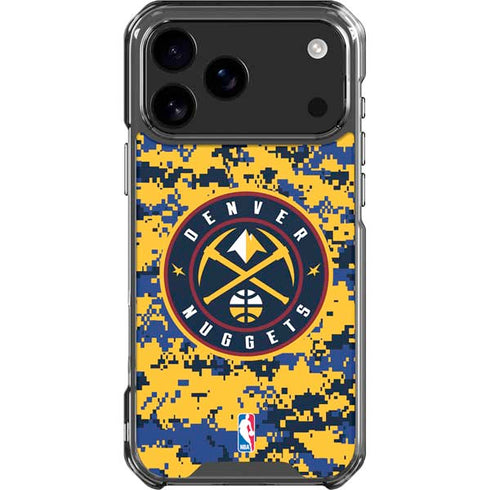NBA Denver Nuggets Digi Camo iPhone 18 Pro Max Clear Case
