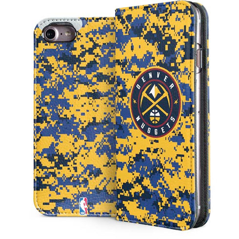 NBA Denver Nuggets Digi Camo iPhone 7 Folio Case