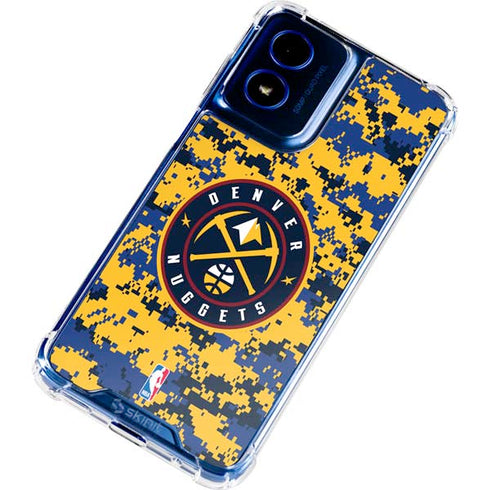NBA Denver Nuggets Digi Camo Moto G 5G (2024) Clear Case