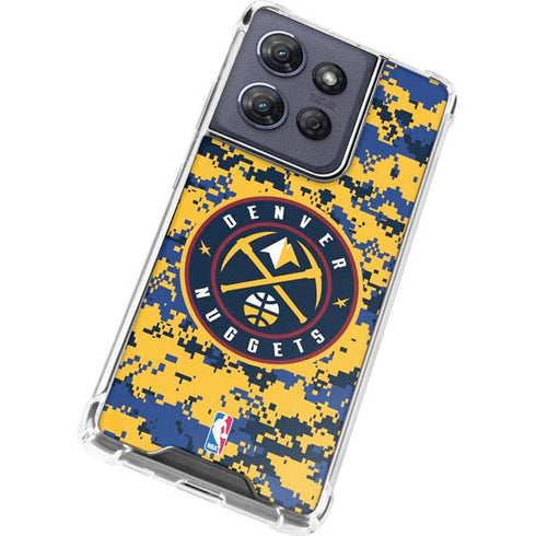 NBA Denver Nuggets Digi Camo Moto G Play 5G (2025) Clear Case