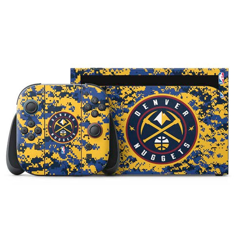 NBA Denver Nuggets Digi Camo Nintendo Switch 2 (2025) with Joy-Con Skin