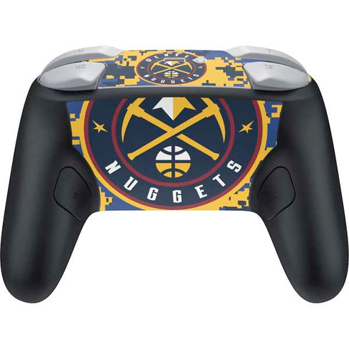 NBA Denver Nuggets Digi Camo Nintendo Switch 2 (2025) Pro Controller Skin