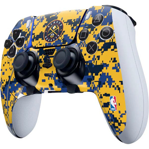 NBA Denver Nuggets Digi Camo PS5 DualSense Edge Pro Controller Skin