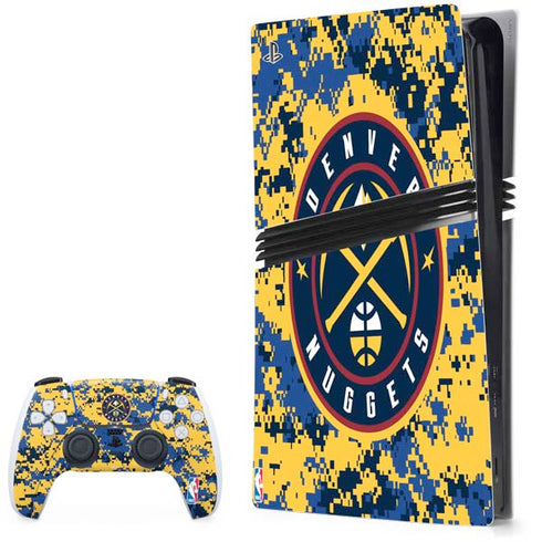 NBA Denver Nuggets Digi Camo PS5 Pro Bundle Skin