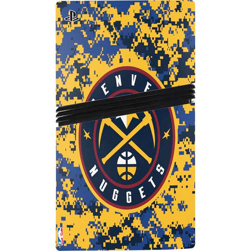 NBA Denver Nuggets Digi Camo PS5 Pro Console Skin