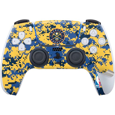 NBA Denver Nuggets Digi Camo PS5 Pro Disk Bundle Skin
