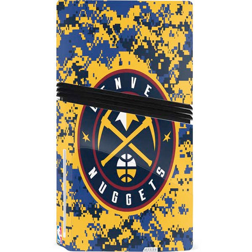 NBA Denver Nuggets Digi Camo PS5 Pro Disk Console Skin