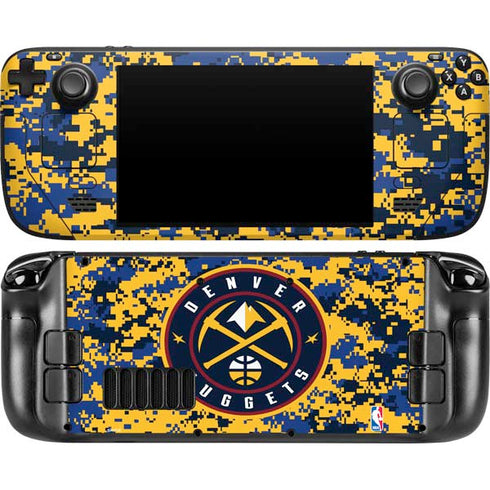 NBA Denver Nuggets Digi Camo Steam Deck Handheld Gaming Computer OLED Skin