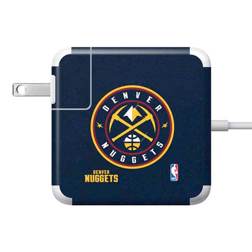 NBA Denver Nuggets Distressed 85W Power Adapter (15 and 17 inch MacBook Pro Charger) Skin