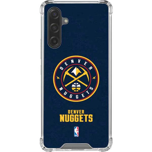 NBA Denver Nuggets Distressed Galaxy A17 Clear Case