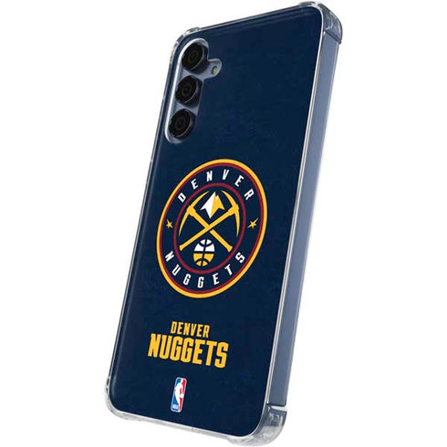 NBA Denver Nuggets Distressed Galaxy A55 5G Clear Case