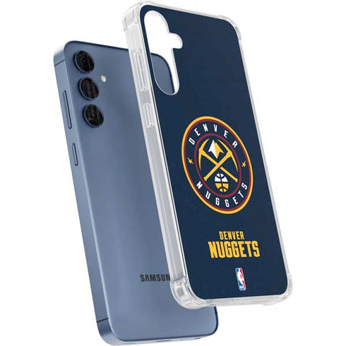 NBA Denver Nuggets Distressed Galaxy A55 5G Clear Case