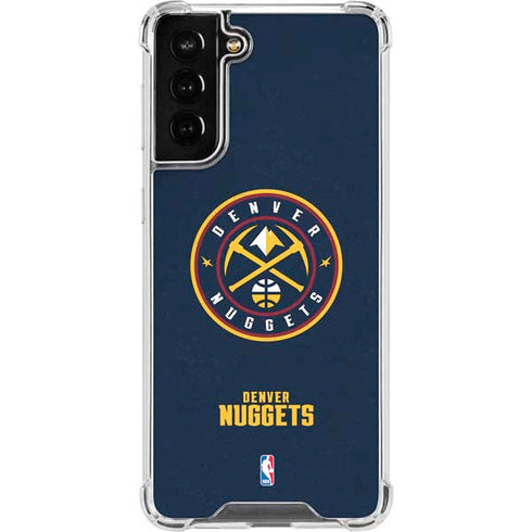 NBA Denver Nuggets Distressed Galaxy S22 Plus Clear Case