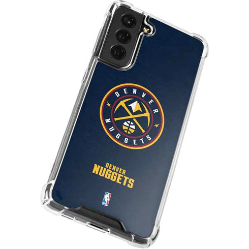 NBA Denver Nuggets Distressed Galaxy S22 Plus Clear Case
