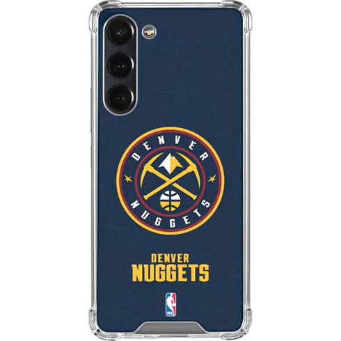 NBA Denver Nuggets Distressed Galaxy S24 FE Clear Case