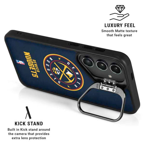 NBA Denver Nuggets Distressed Galaxy S24 Kickstand Case