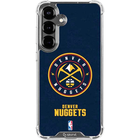NBA Denver Nuggets Distressed Galaxy S26 Clear Case