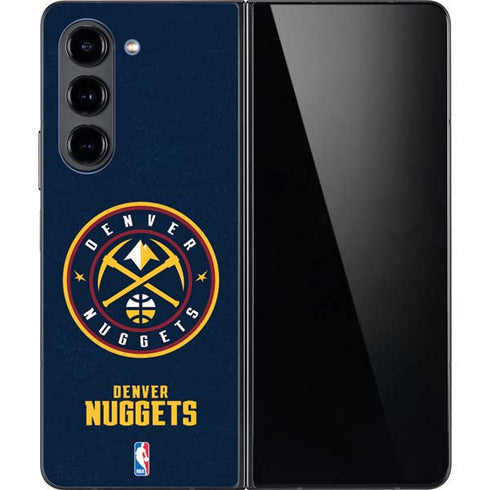 NBA Denver Nuggets Distressed Galaxy Z Fold5 5G Skin