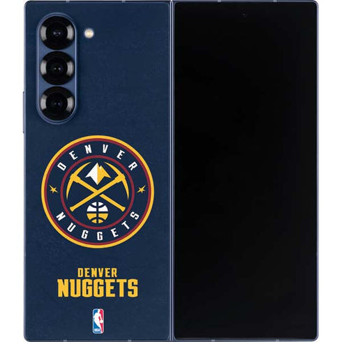 NBA Denver Nuggets Distressed Galaxy Z Fold6 Skin