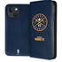 NBA Denver Nuggets Distressed iPhone 15 Plus Folio Case