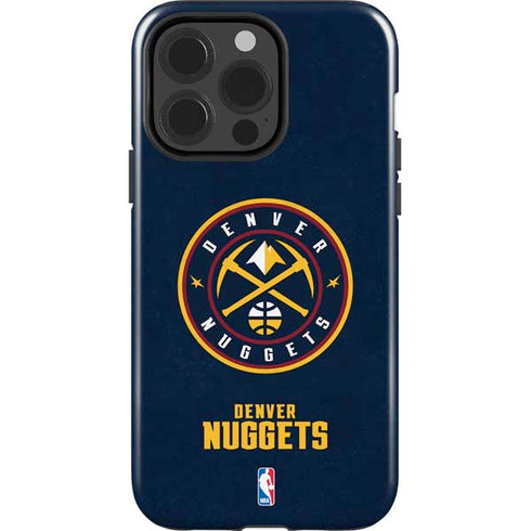 NBA Denver Nuggets Distressed iPhone 15 Pro Impact Case