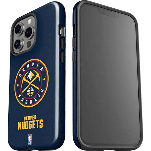NBA Denver Nuggets Distressed iPhone 15 Pro Impact Case
