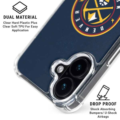NBA Denver Nuggets Distressed iPhone 16 MagSafe Case