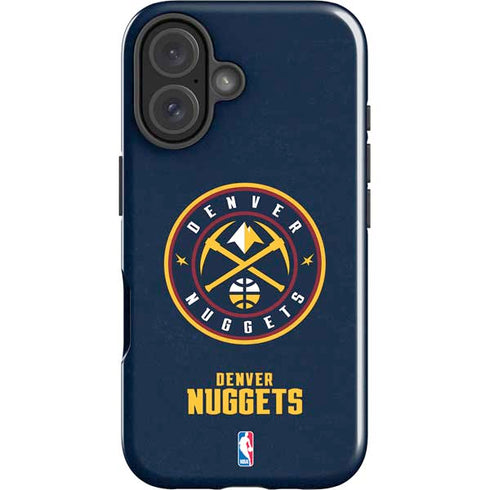 NBA Denver Nuggets Distressed iPhone 16 Plus Impact Case
