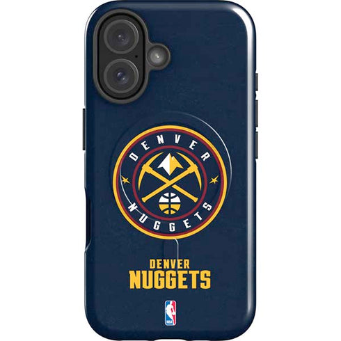 NBA Denver Nuggets Distressed iPhone 16 Plus Magsafe Impact Case