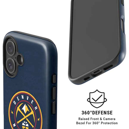 NBA Denver Nuggets Distressed iPhone 16 Plus Magsafe Impact Case