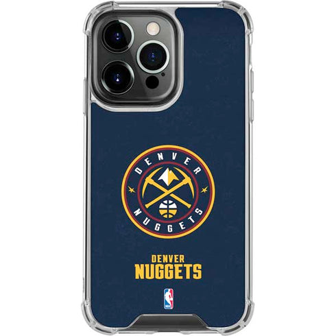 NBA Denver Nuggets Distressed iPhone 16 Pro Clear Case