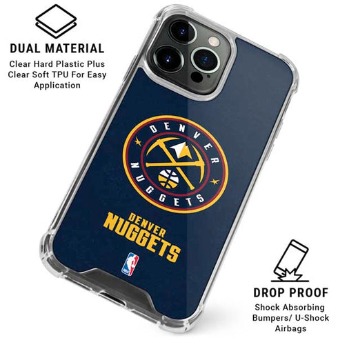 NBA Denver Nuggets Distressed iPhone 16 Pro Clear Case