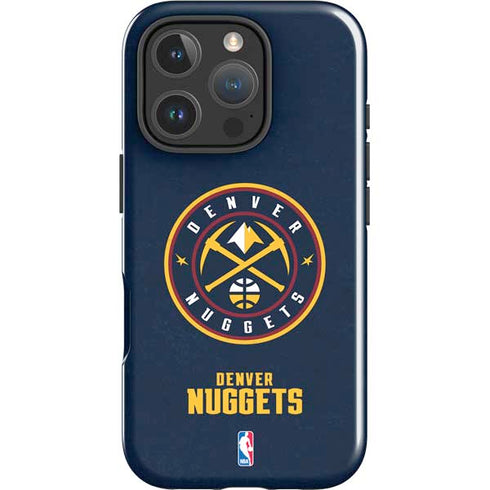 NBA Denver Nuggets Distressed iPhone 16 Pro Impact Case