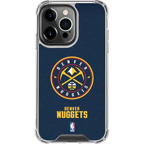 NBA Denver Nuggets Distressed iPhone 16 Pro Max Clear Case