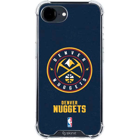 NBA Denver Nuggets Distressed iPhone 16e Clear Case