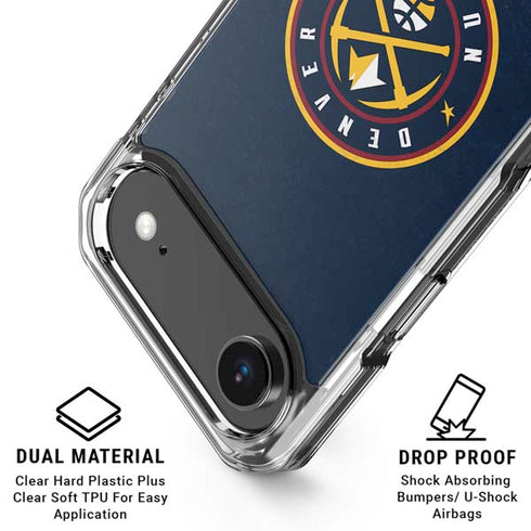 NBA Denver Nuggets Distressed iPhone 17 Air Clear Case
